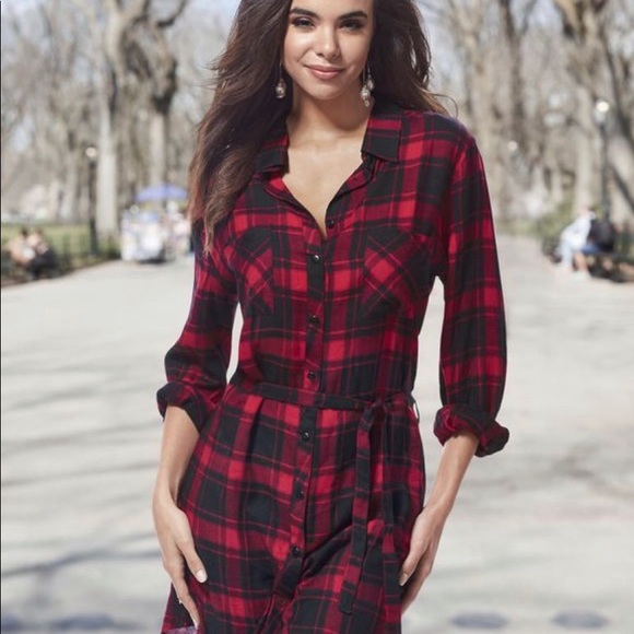 🌲🎁 • 🏆HP🏆 • Red Plaid Dress❣️ - Picture 2 of 2